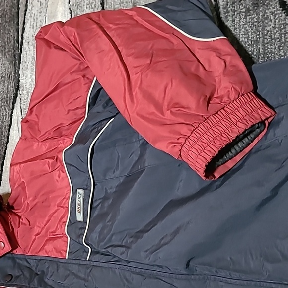 VINTAGE BKE-ICE NYLON REMOVABLE FLEECE LINING VARSATILE ZIP-SNAP HOODIE JACKET - Picture 7 of 16